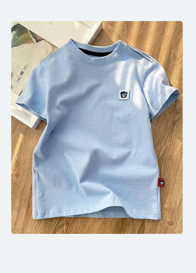 Блакитна футболка дитяча арт.7188 блакитний NEW BETTY