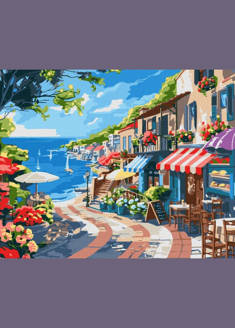 Картина за номерами Приморське місто ©art_selena_ua 40x50 KHO2792 Ідейка (298057056)