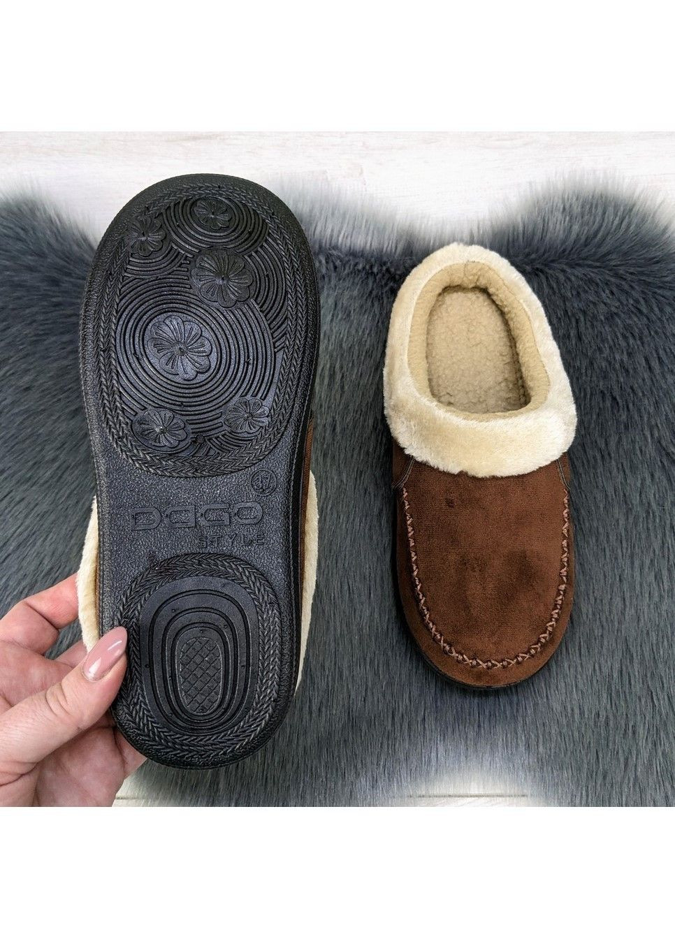 Тапочки жіночі домашні теплі без задника Dago (299146617)