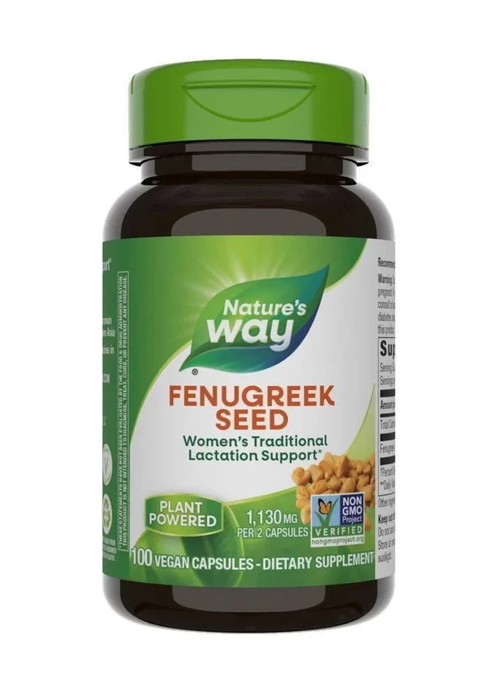 Пажитник Fenugreek Seed 1130 мг 100 капсул Nature's Way (361116436)
