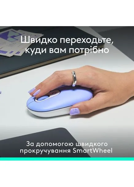 Миша комп'ютерна бездротова POP Mouse Lilac L910-007414 лілова Logitech (389708308)