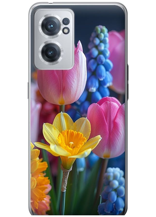 Силиконовый чехол 'Весенние цветы' для Endorphone OnePlus Nord CE 2 (285784549)