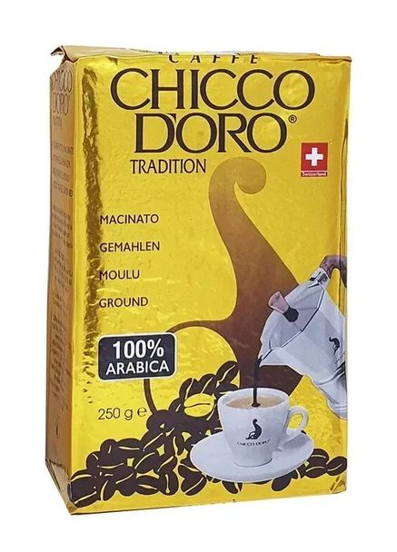 Caffe Tradition 250 г — элитная 100% арабика из Центральной Америки. Chicco D'Oro (354179919)
