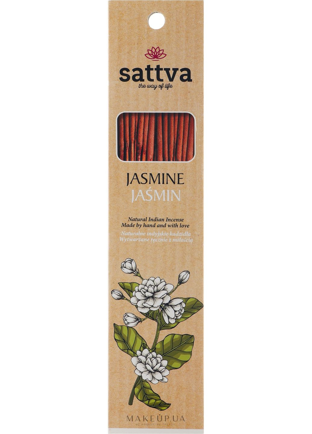 Ароматические палочки "Жасмин" Jasmine 15шт (952584-31101694) Sattva Ayurveda (368883541)