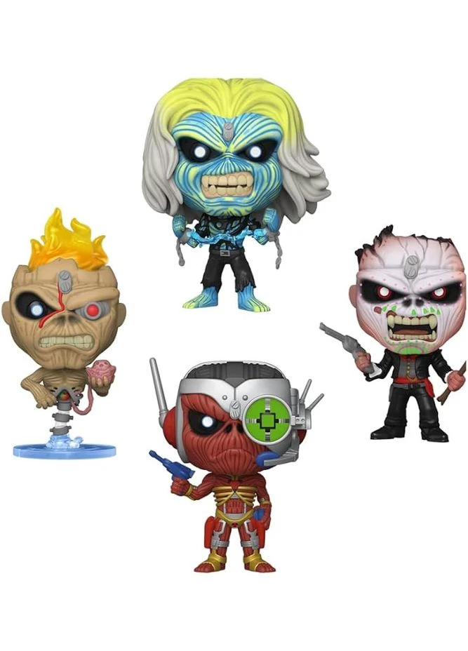 Набір фігурок Pop 4PK Glow in the Dark Box Set Exclusive Iron Maiden Айрон Мейден 10 см 4PK E IM Funko (373962747)