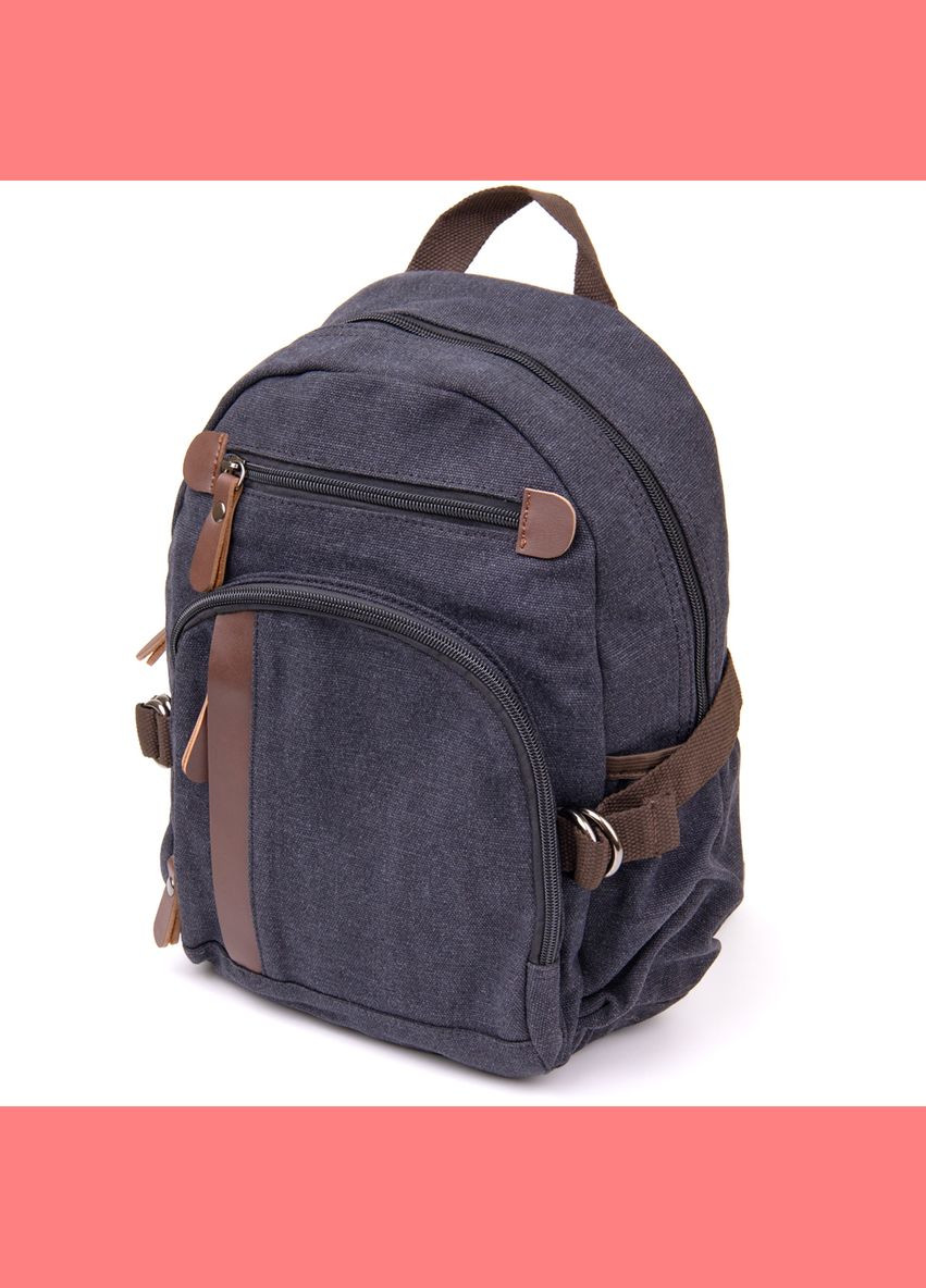 Рюкзак жіночий текстильний 20600 Чорний Vintage (302257637)