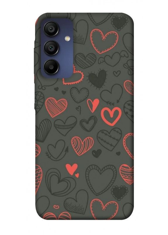 Чохол з принтом для Samsung Galaxy A15 4G/5G / для самсунг галаксі А15 Милі серця No Brand (338606949)