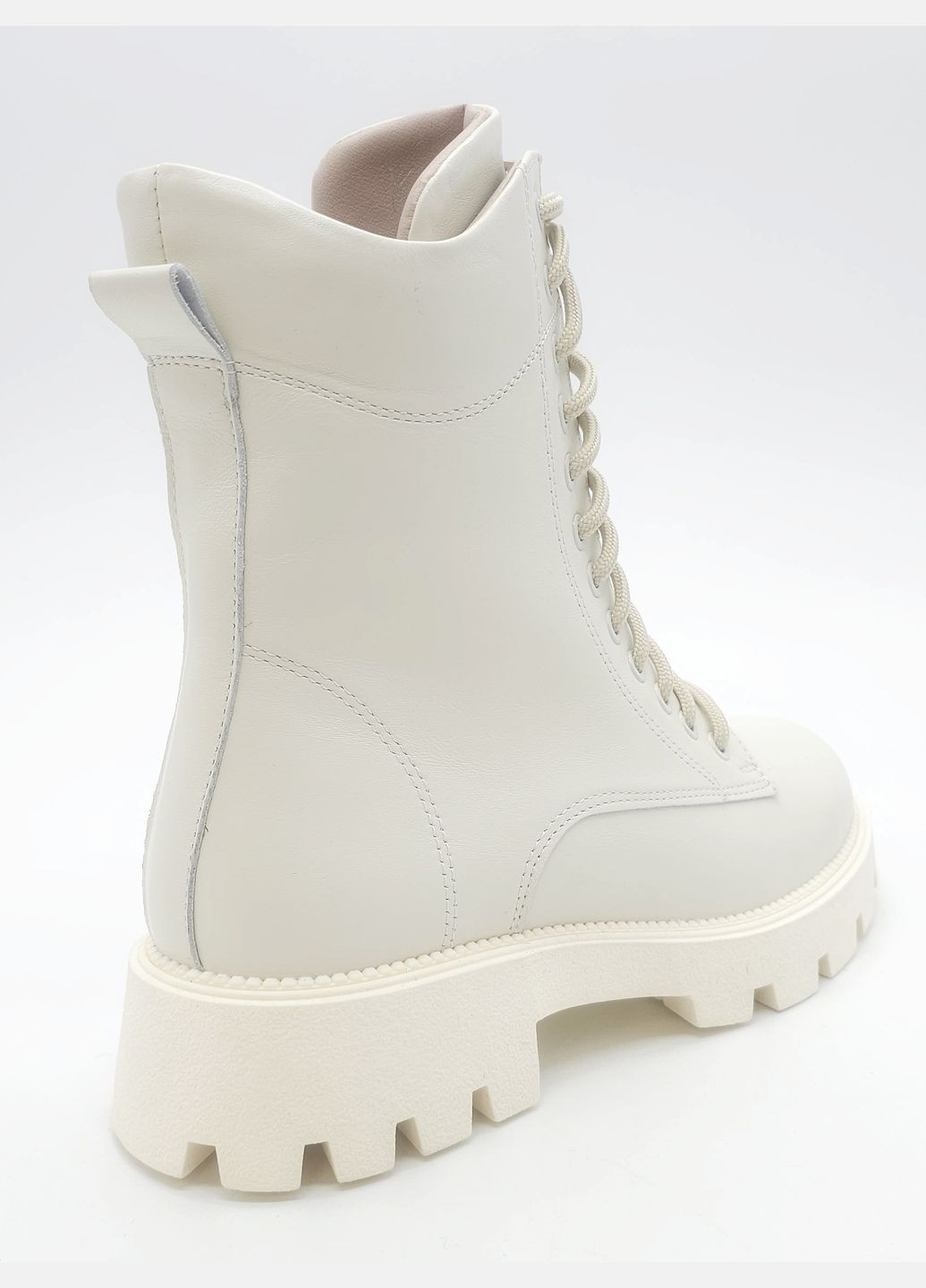 Жіночі черевики зимові молочні шкіряні K-17-2 23,5 см (р) Kento (267313511)