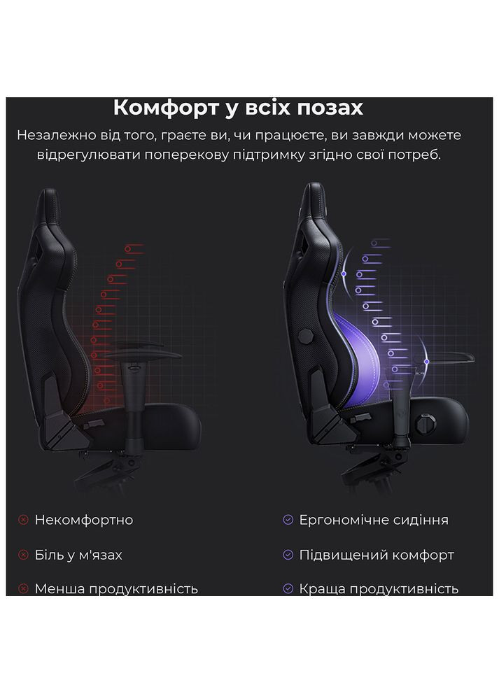 Крісло Kaiser 4 Size XL Black Linen Fabric (AD12YDDC-XLL-20-B-CF) Anda Seat (308020000)