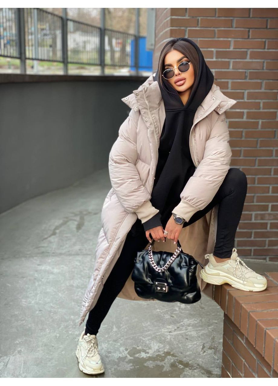 Бежевый зимний Пуховик Vakko