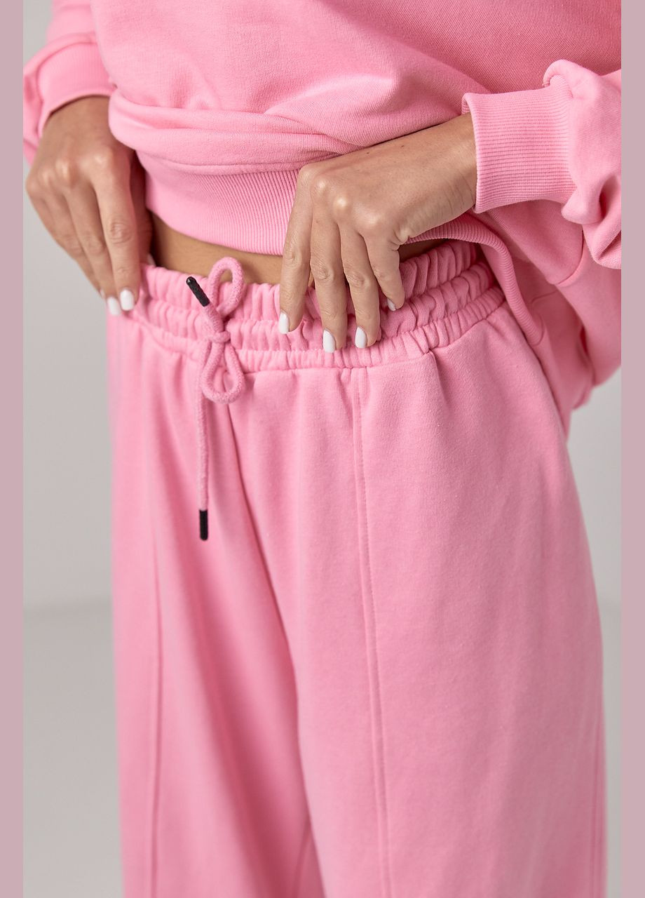 Спортивний костюм з прямими штанами та світшотом Lurex (300363886)