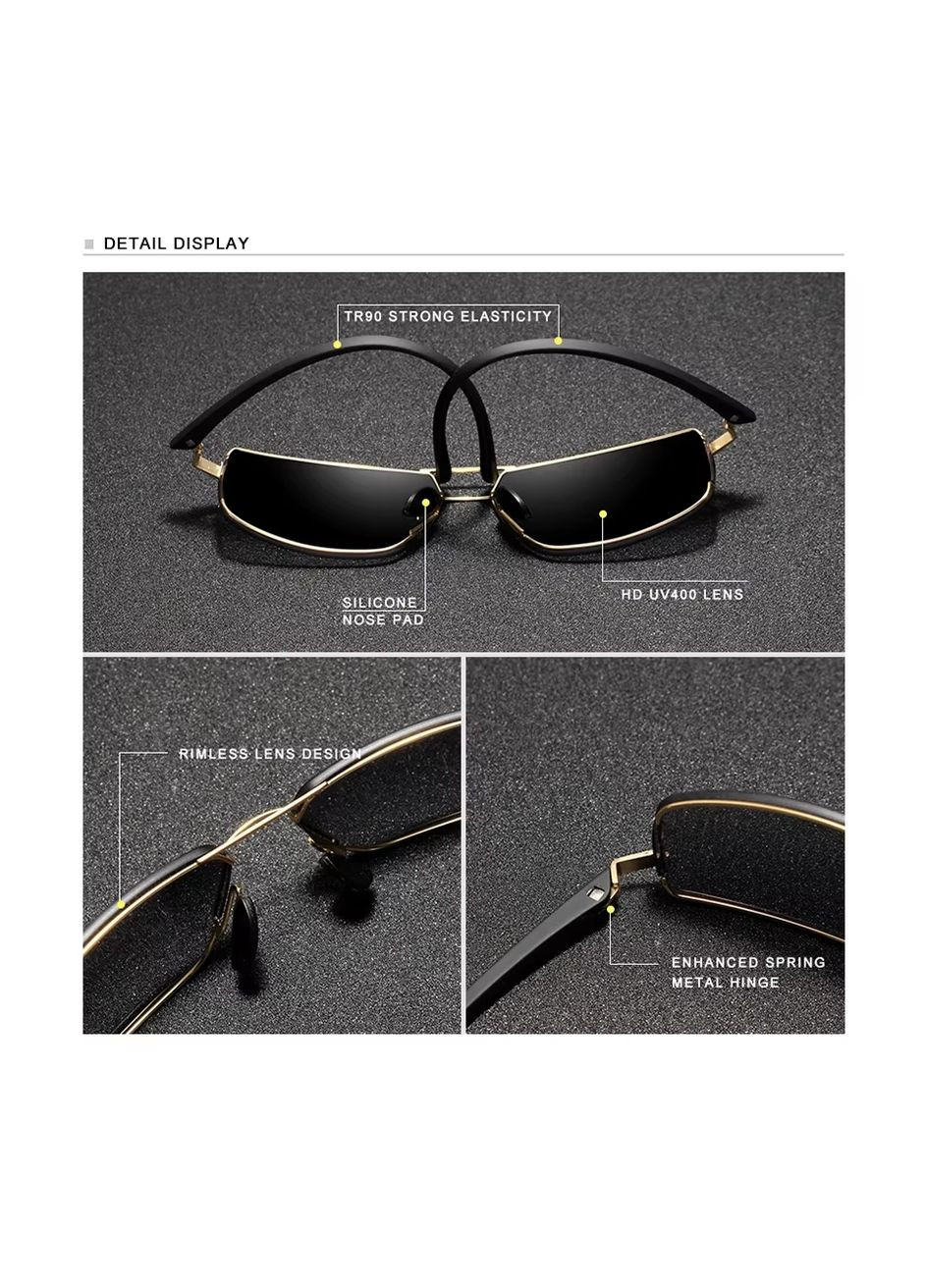 Поляризаційні сонцезахисні окуляри N7128 Gold Gray KINGSEVEN (328934906)