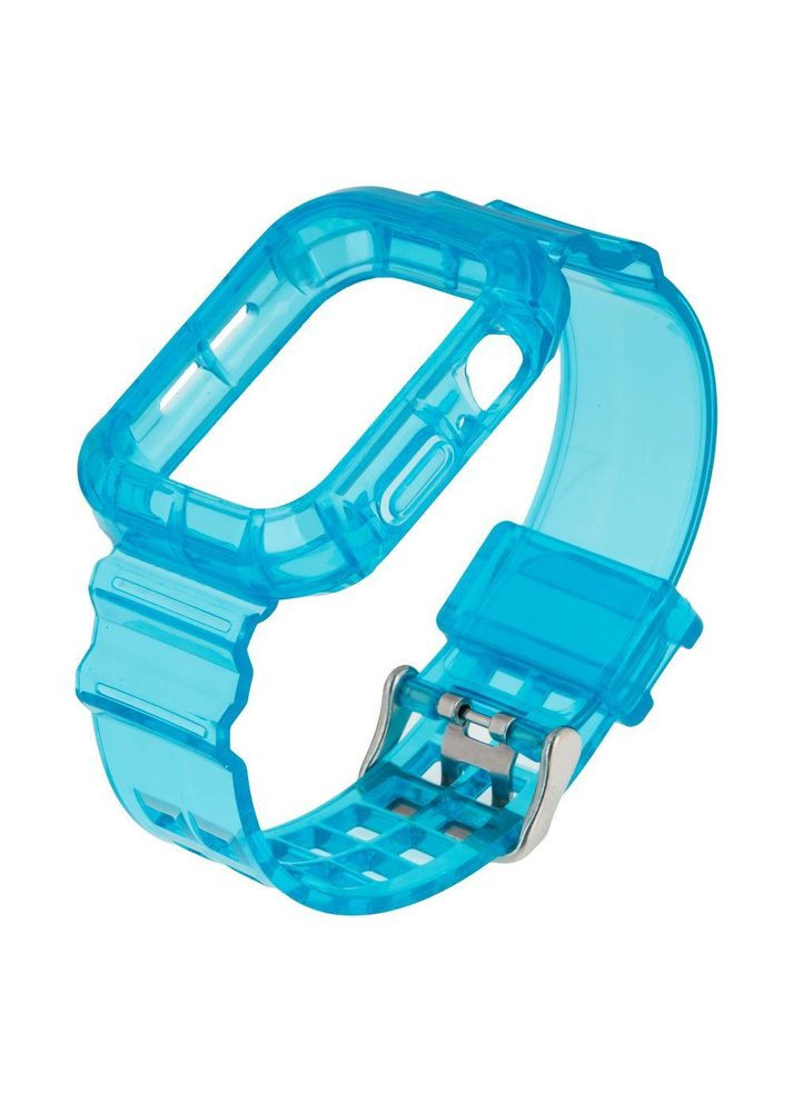 Ремінець для Apple Watch Band Color Transparent + Protect Case 40/41 mm Grey No Brand (317842635)