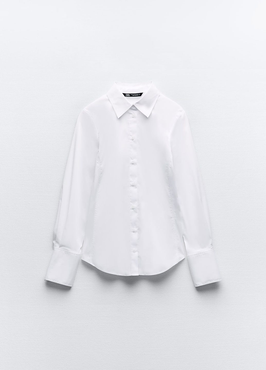 Белая кэжуал рубашка в полоску Zara
