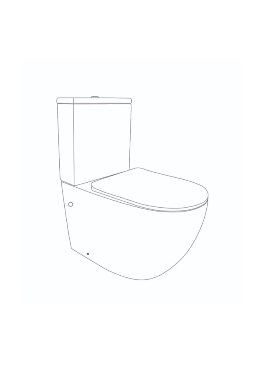 Унитаз напольный Jay Ultra Quiet с сиденьем Soft-close 640x360x835 мм QT07222175TW White Qtap (395714783)