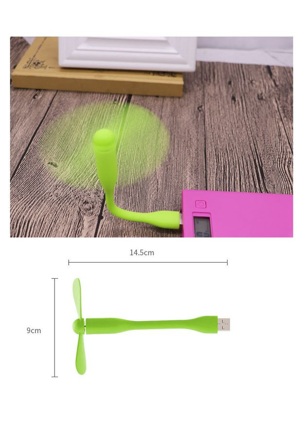 Портативний гнучкий USB вентилятор ручной міні, Оригінал No Brand (366668616)