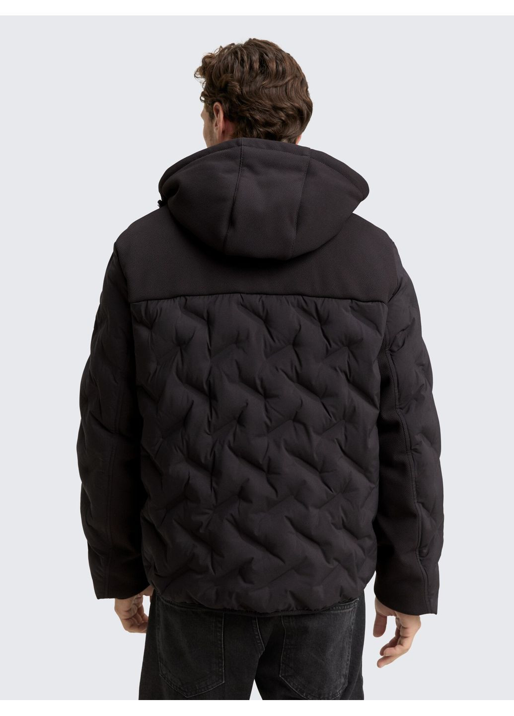 Черная демисезонная куртка Tom Tailor