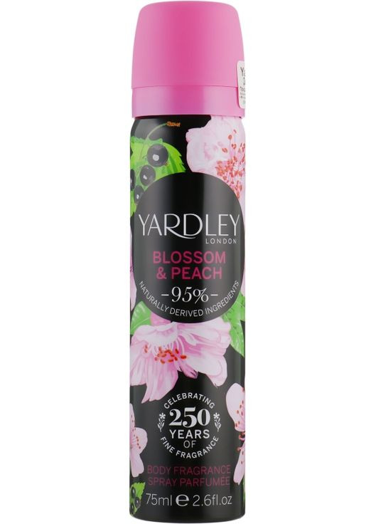 Дезодорант Blossom & Peach Body Fragrance 75ml (784750-35349) Yardley (368642998)