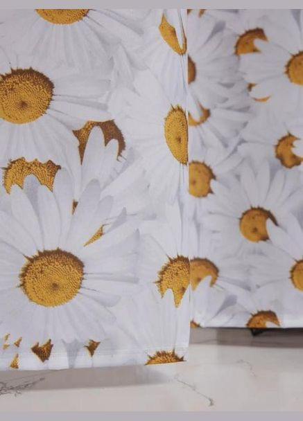 Шторка для душа раздвижная "Миранда" ромашка 180х200 см из полиэстера Miranda (342105226)