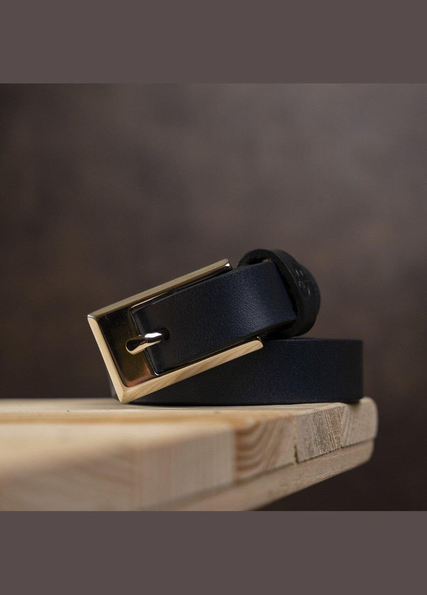 Ремінь жіночий 11070 шкіряний Синій Grande Pelle (299164155)