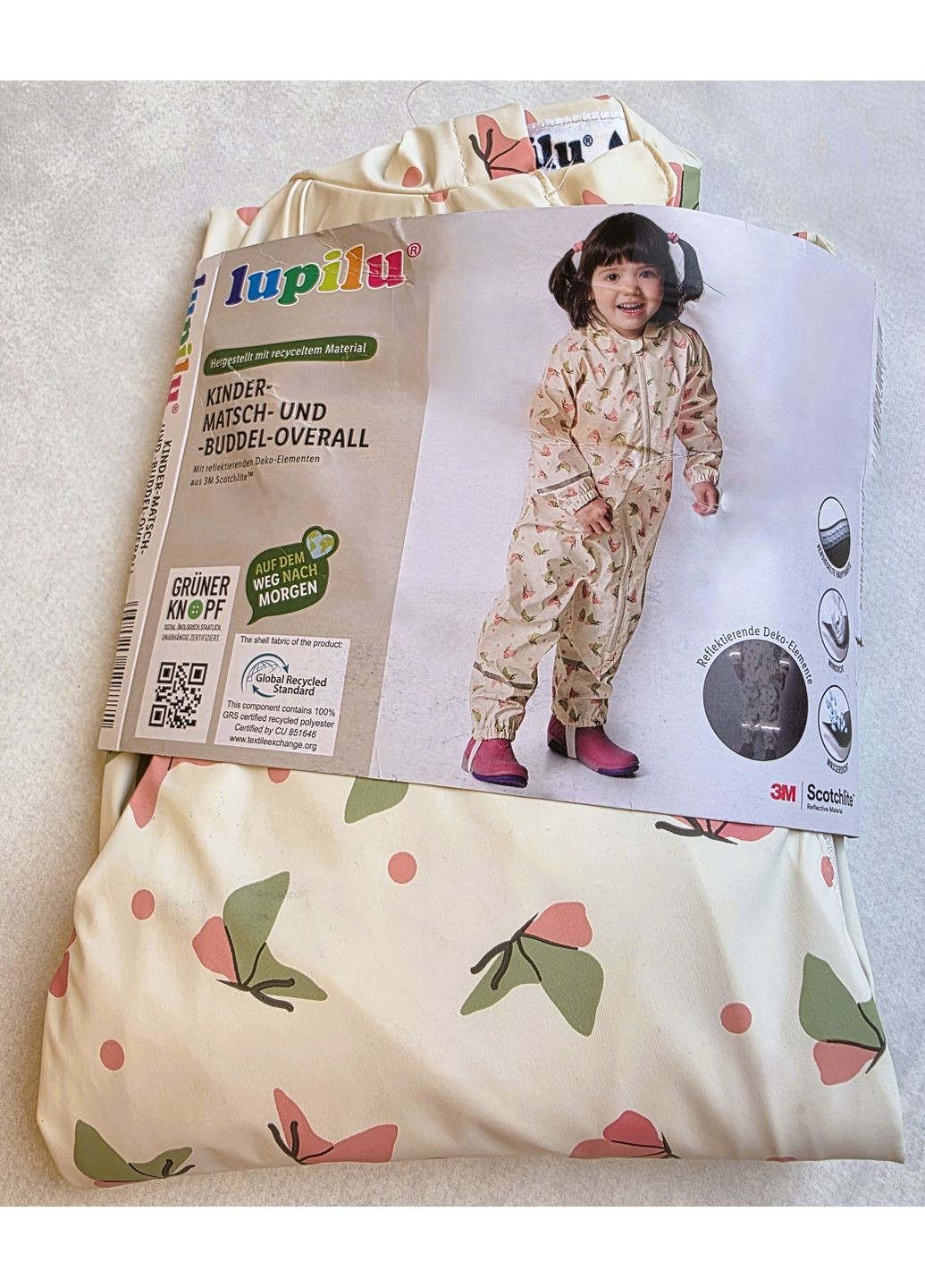 Дощовик дитячий комбінезон без утеплення брудопруф для дівчаток Lupilu Комбінезон (361963451)