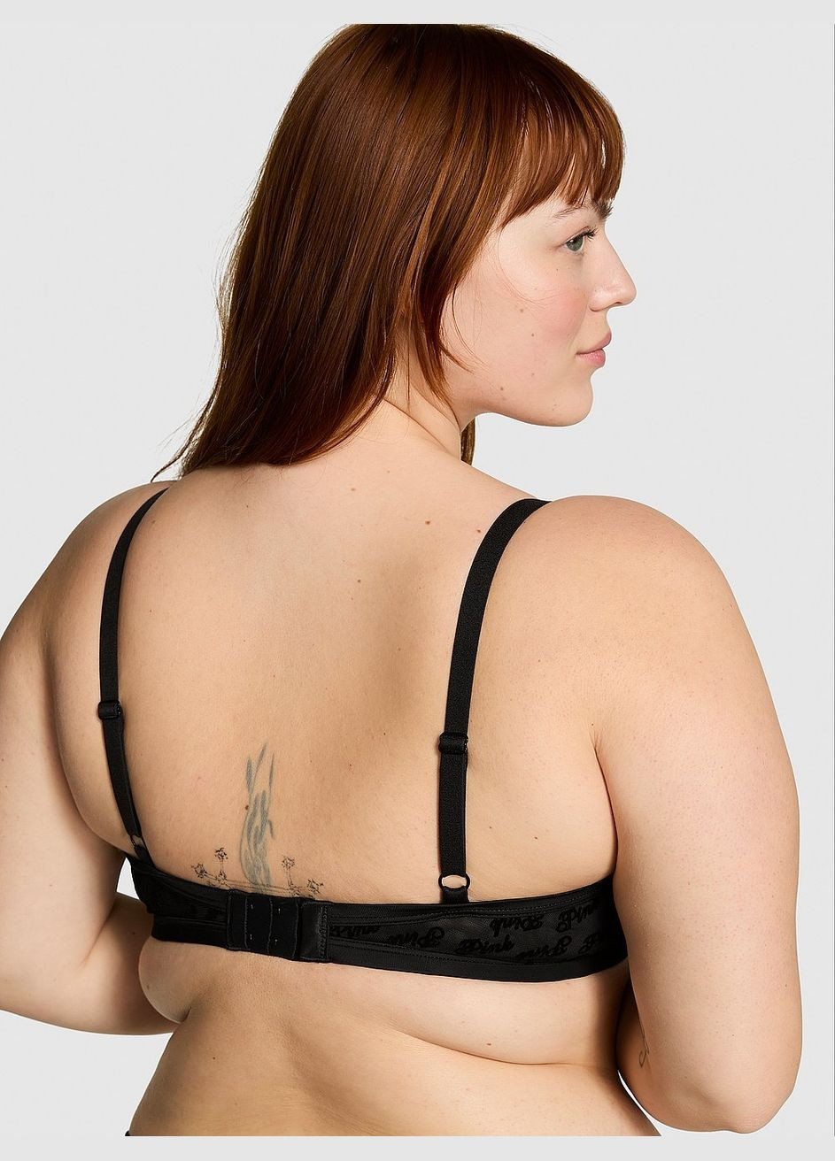 Чорний бюстгальтер wink без підкладки Victoria's Secret з кісточками