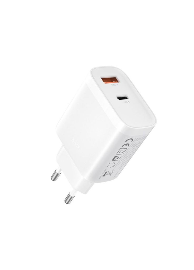 Сетевое зарядное устройство для QC16 PD30W/QC18W (1USB-C+1USB-A) fast charging XO (362916256)