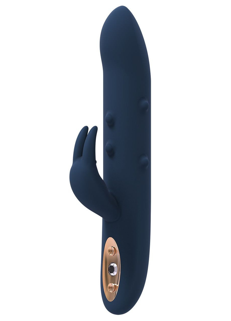 Вибромассажер с функцией движущихся шариков Dream Тoys Goddess Collection ALPHEUS синий No Brand (303879048)