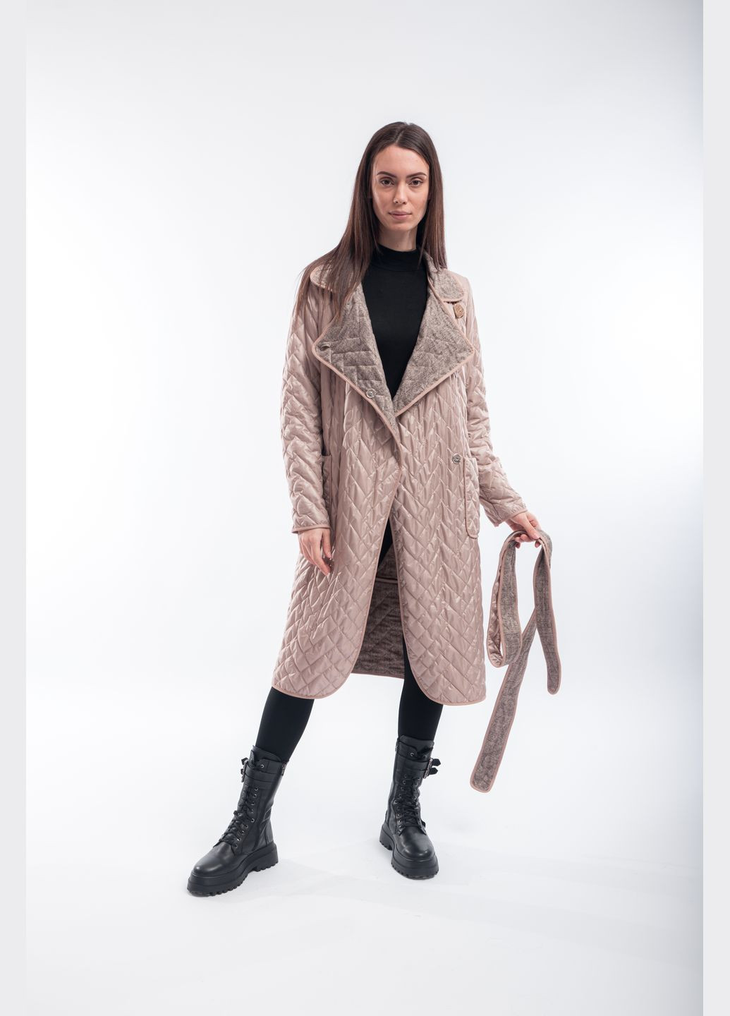 Бежеве демісезонне Пальто Бежевий Демісезон Повсякденний Alberto Bini