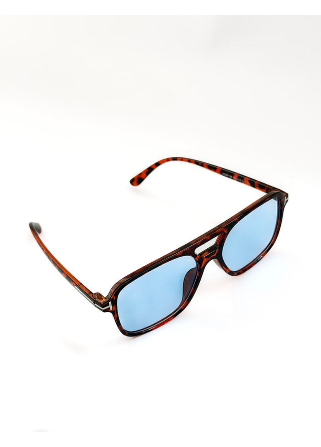 Жіночі сонцезахисні окуляри з блакитним склом в леопардовій оправі (Сонцезахисні окуляри для жінок) Miso (294321813)