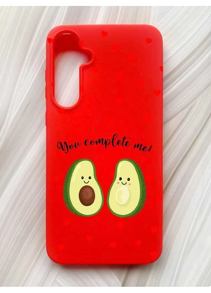 Матовый чехол на Samsung Galaxy A55 (A556) Парочка Авокадо (принт 307) Creative (355403746)