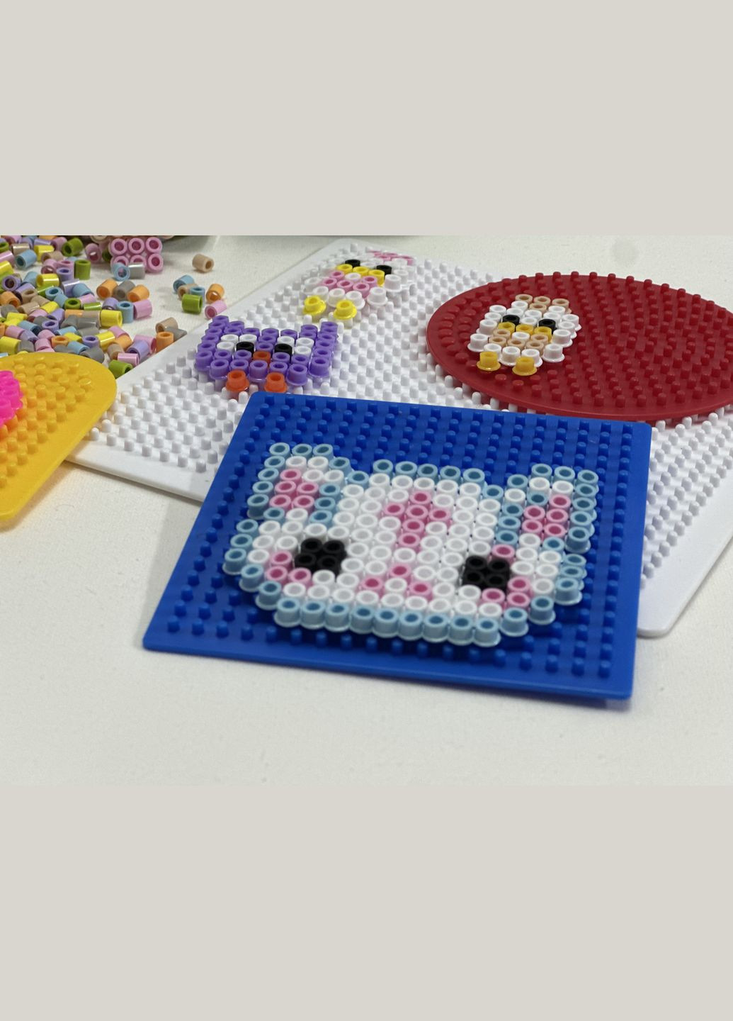 Термомозаика, 4 формы, пинцет. Пастельные цвета IKEA PYSSLA (322832961)