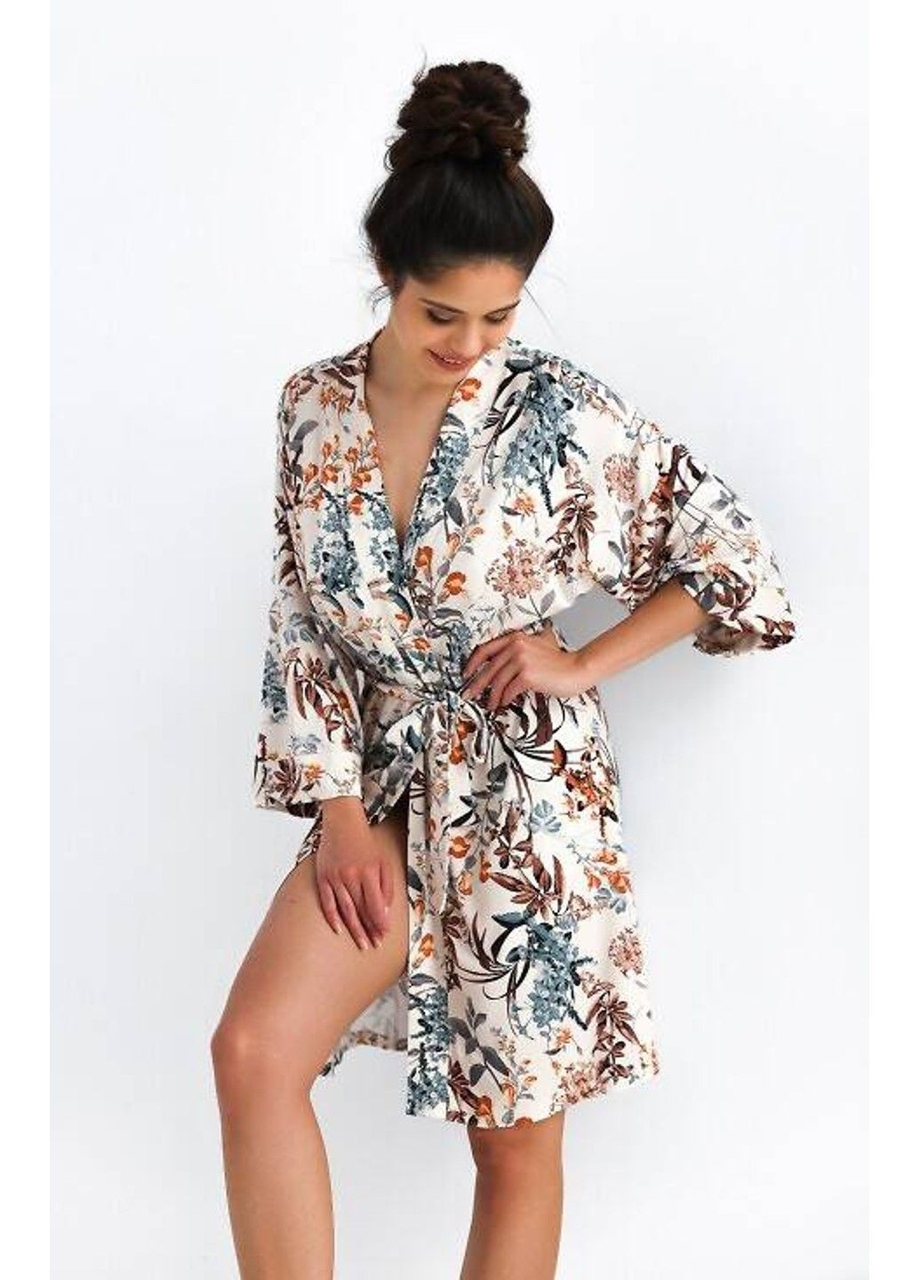 Халат з віскози кремовий Dolores S2020232 Sensis (297531727)