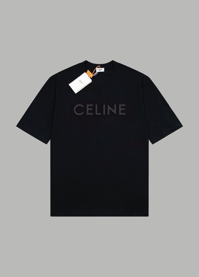 Женская футболка CELINE Чёрний No Brand - (299004401)