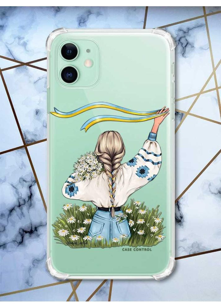 Чехол с утолщёнными углами на iPhone 11:: Девушка с лентой (принт 17) Creative (359482814)