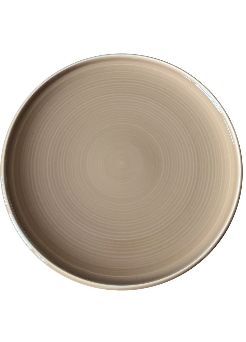 Тарілка підставна Zen Brown 24-320-024 25,2 см коричнева Krauff (347228867)