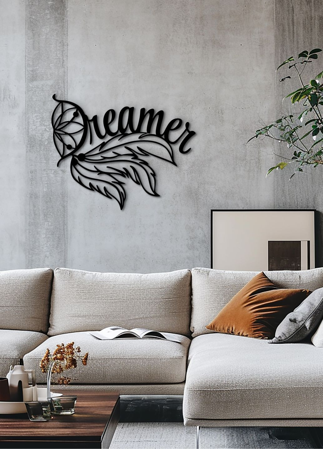 Современная картина на стену в спальню, декоративное панно из дерева "Сон", стиль лофт 40х50 см Woodyard (292114071)