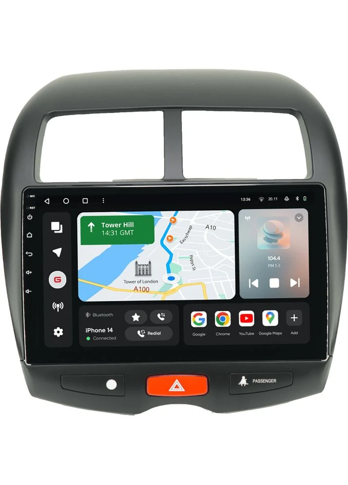 Автомагнітола T6010-GA/L для Mitsubishi ASX 1 2010-2016 (78768) Gazer (323125096)