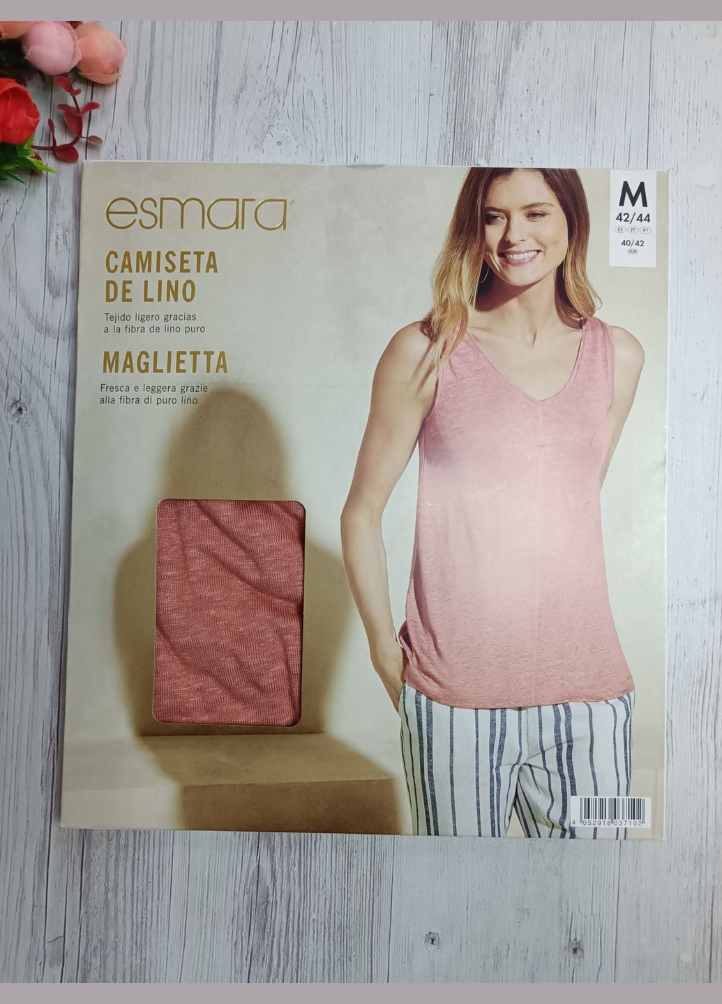 Женская футболка льняная Esmara - (333804232)