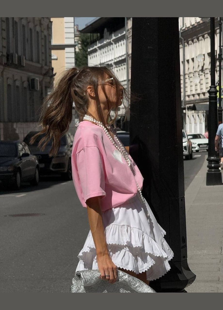 Молочная коктейльный, повседневная, кэжуал, джинсовая, вечерний однотонная юбка женская Україна