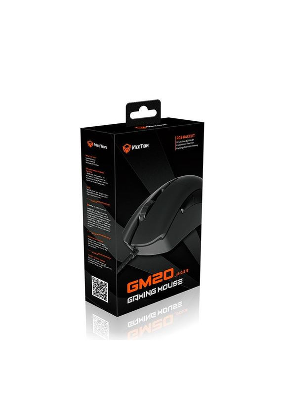 Миша RGB Backlit Gaming Mouse RGB GM20_2023 ігрова з підсвіткою 12000dpi MEETION (293346399)