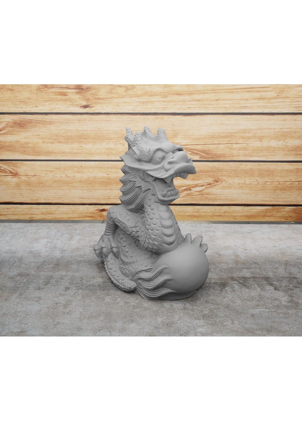 Статуетка дракона з кулею - яйцем. Символ 2024 року. Золотистий, 5 см ЗаСвіт (280940516)