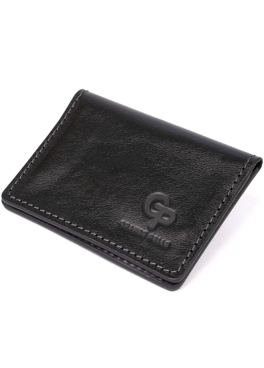 Шкіряна візитниця 11487 Чорний Grande Pelle (329152129)
