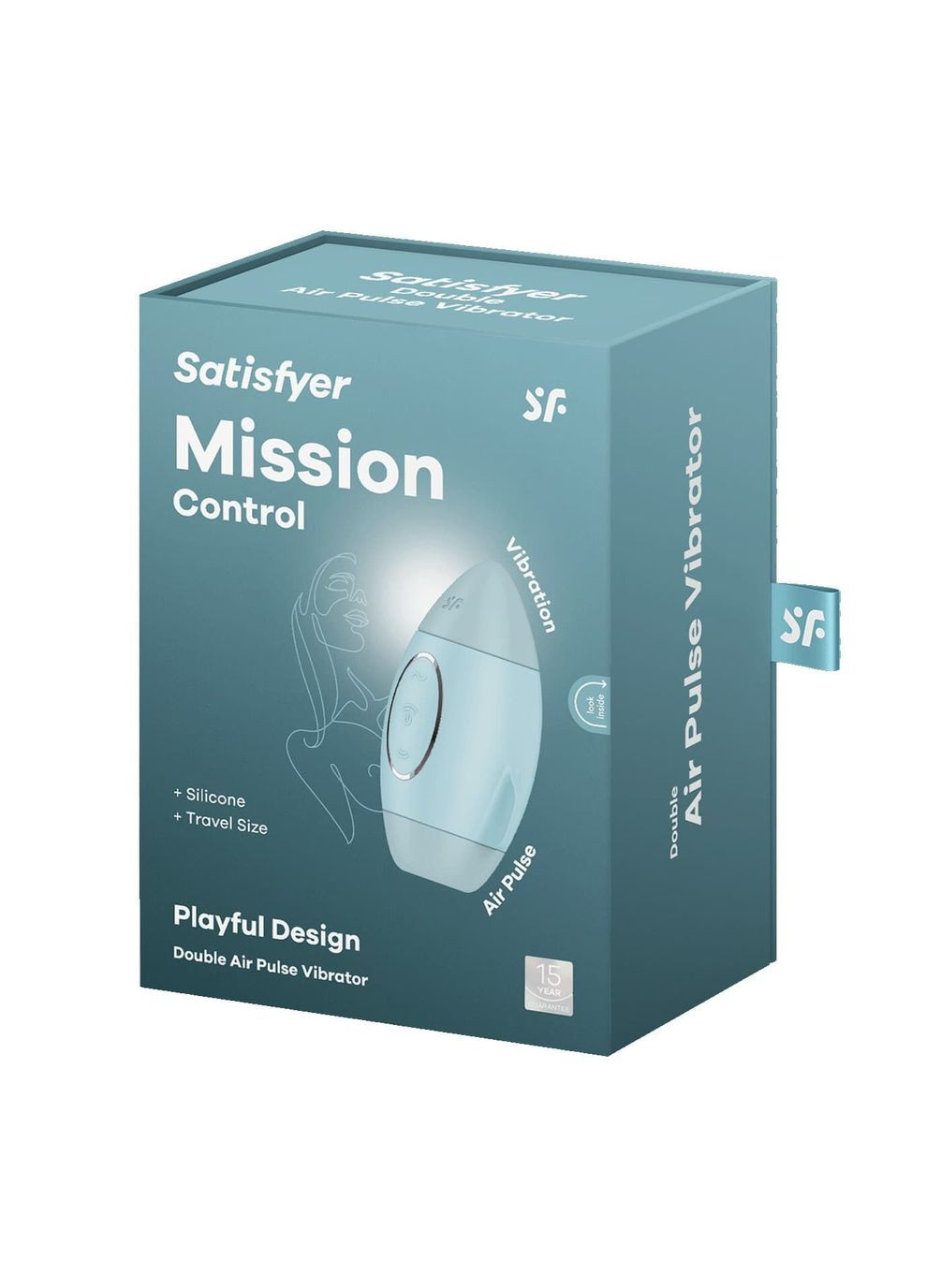 Вакуумний стимулятор з вібрацією Mission Control Blue, 2 незалежні мотори - CherryLove Satisfyer (332209363)