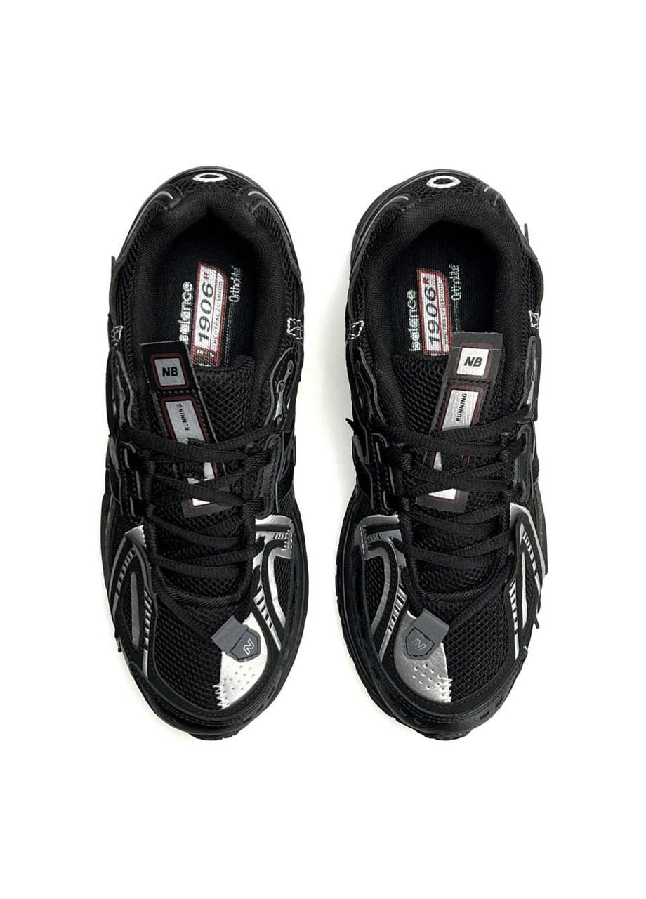 Чорні Осінні кросівки чоловічі new balance black silver No Brand 1906A
