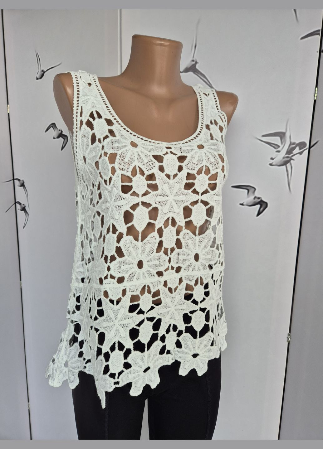 Майка жіноча мережива однотонна No Brand — 314826758