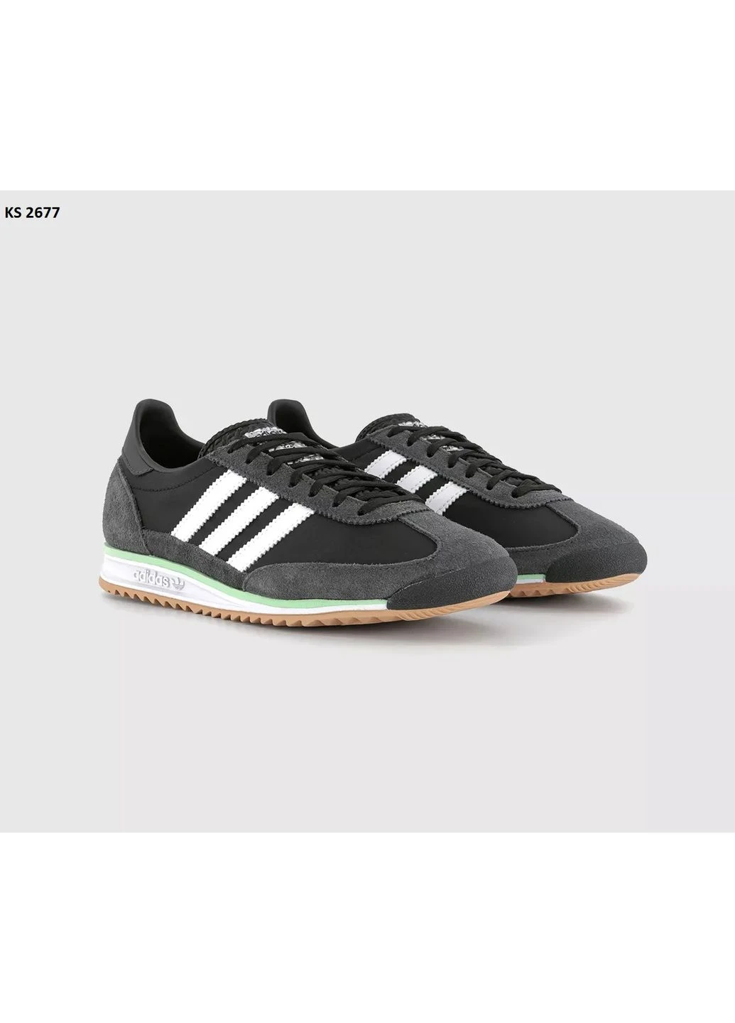 Серые демисезонные кроссовки мужские adidas sl 72 og gray адидас сл 72 серые No Brand