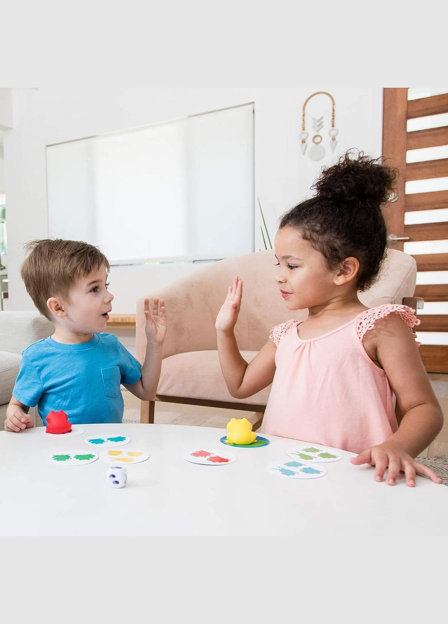 Игра на счет и сопоставление цветов «1-2-3 лягушки», 1-2-3 Froggies Counting and Color Matching Game Educational Insights (338425948)
