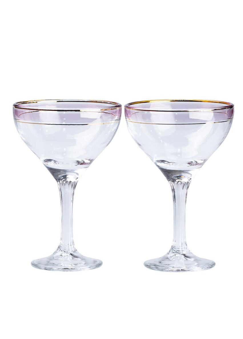 Набір келихів для коктейлів 2 штуки по 290 мл, рожеві HP546 Jooki (358705979)