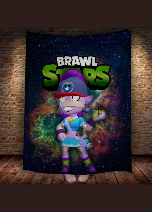 Плед с 3D-принтом на тему Brawl Stars Герои Бравл Старс - Плед с 3D-принтом на тему Brawl Stars Герои Бравл Старс Перша Креативна мануфактура PERFECTUS Плед (301869878)